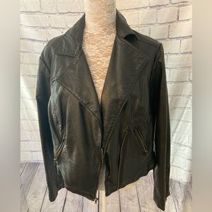 Torrid -  Black Leather (faux) Moto jacket!!